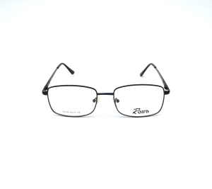 Оправы Rolph (Rolph, 196, Ободковая, Прямоугольная, 49-17-138, Металл, Черный, КНР, Мужчин, Силиконовые регулируем)