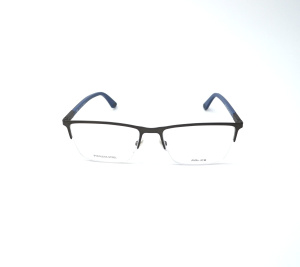 Оправы POLICE (POLICE, 54, Полуободковая, Прямоугольная, 57-18-150, Металл, Серебряный, Италия, Мужчин, Знак бренда)