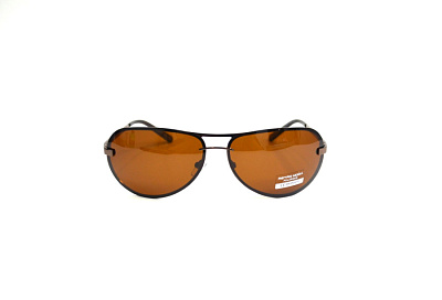 Солнцезащитные очки RETRO MODA (RETRO MODA, 017, Ободковая, Металл, Черный, КНР, Polarized, Авиатор, 63-14-128, Мужчин, Силиконовые )
